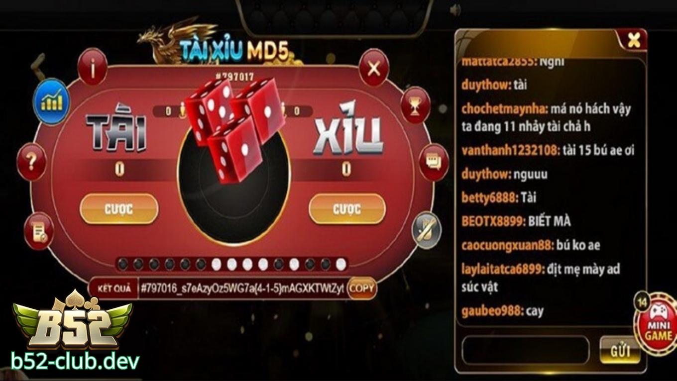 Các thể loại tài xỉu B52 CLUB đang hot