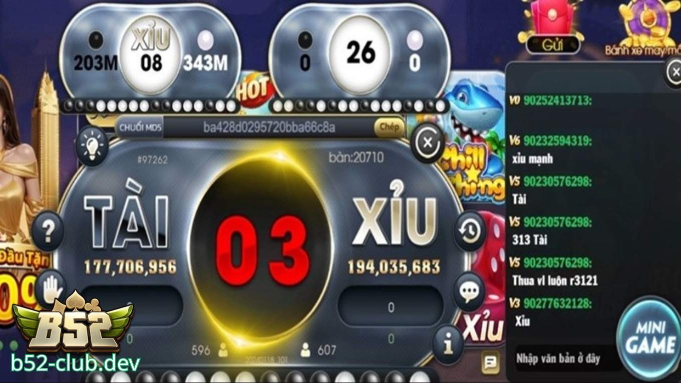 Hướng dẫn chơi tài xỉu B52 CLUB